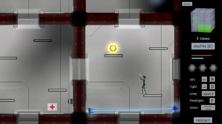 Dicemaze – 2D puzzle platformer created for GMTK Game Jam.