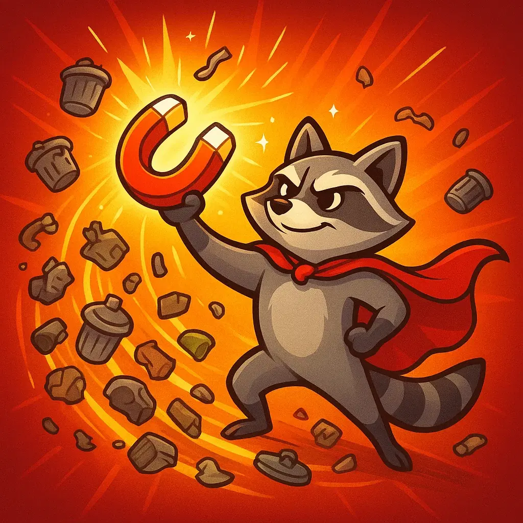 Magnetic Super Raccoon