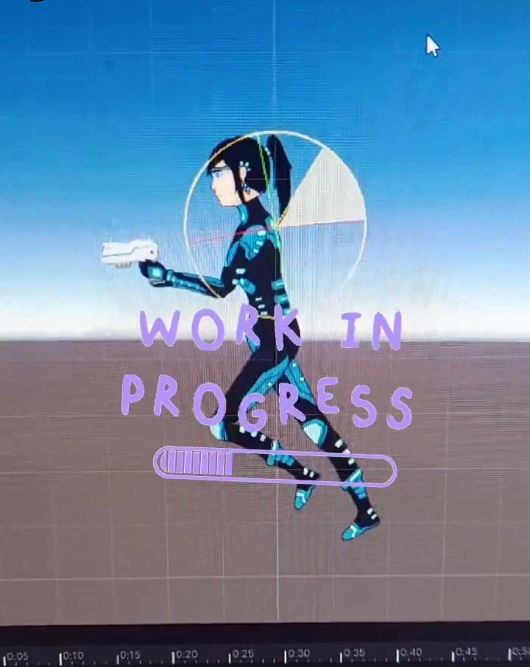 Draw and animate the character