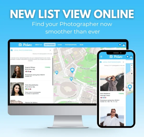 Picturo Photographer Profile List
